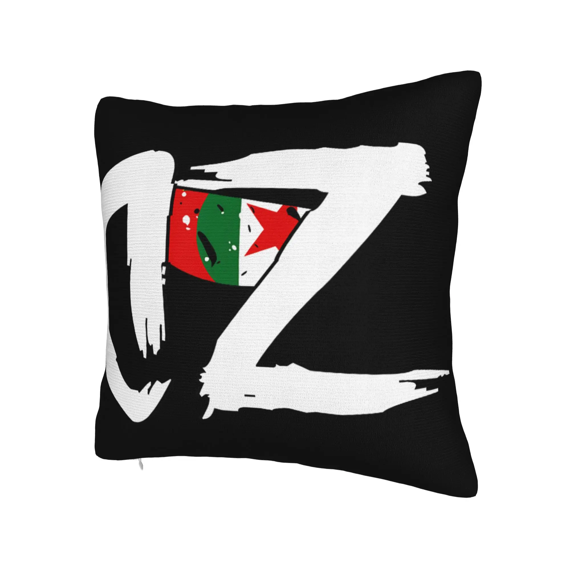 Decorative Pillow Covers DZ Algeria Algerian Flag Merchandise Home  Throw Pillow Case Cover Zipper Multi-Size