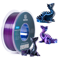 Geeetech Three Tri Color Silk PLA Filament , 3D Filament 1,75 mm 1KG Spool Wire  (+/-0.03mm) Vacuum packaging, special color