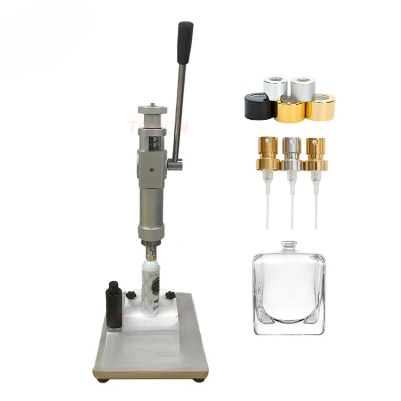 For Desktop Vials Sealer Perfume Spray Glass Bottle Capper Crimper Manual Crimping Tool Collar Press Capping Machine