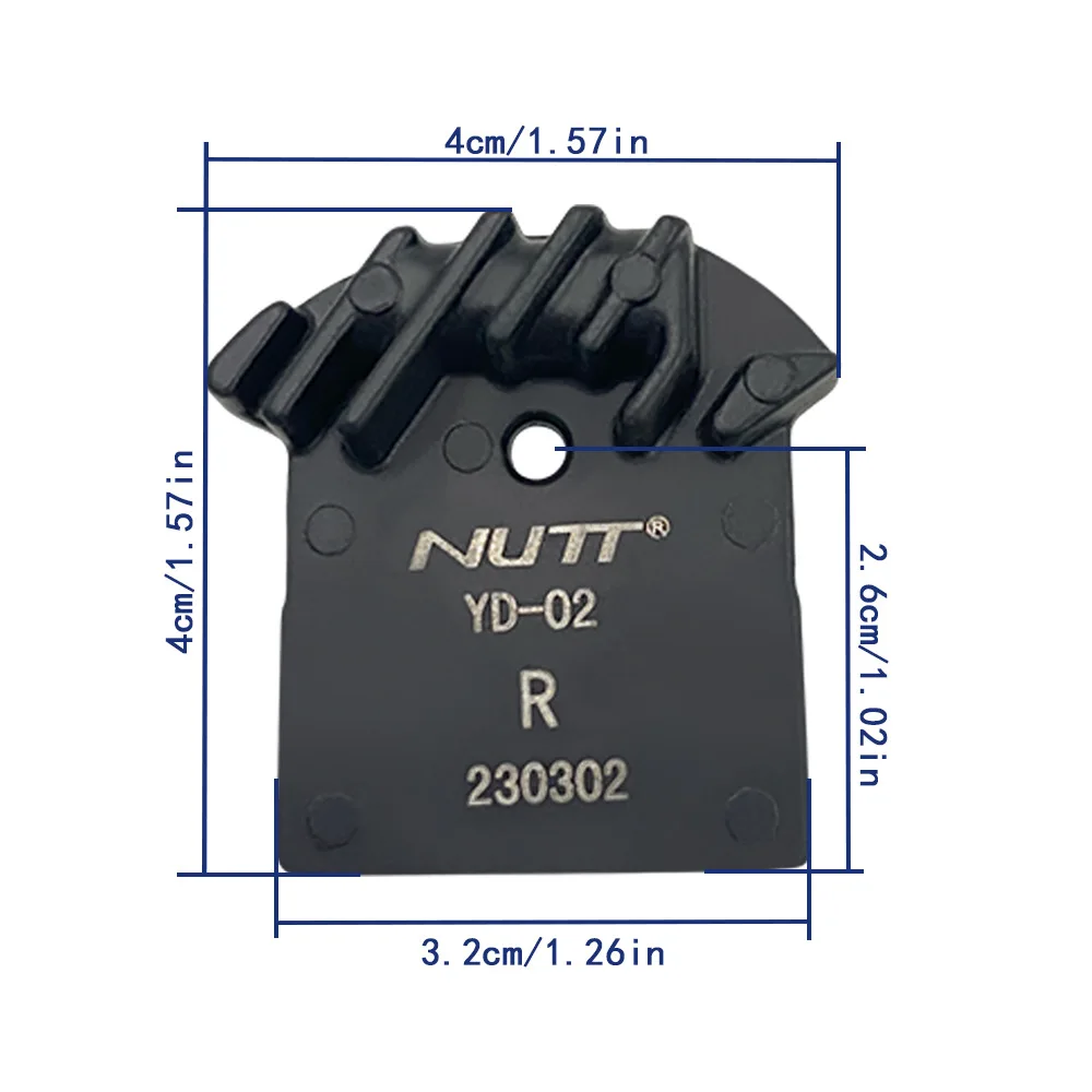 

NUTT MTB Bicycle Disc Brake Pad Semi Metal Resin Cooling Hydraulic Caliper Heat Dissipation Black Bicycle Replacement Parts