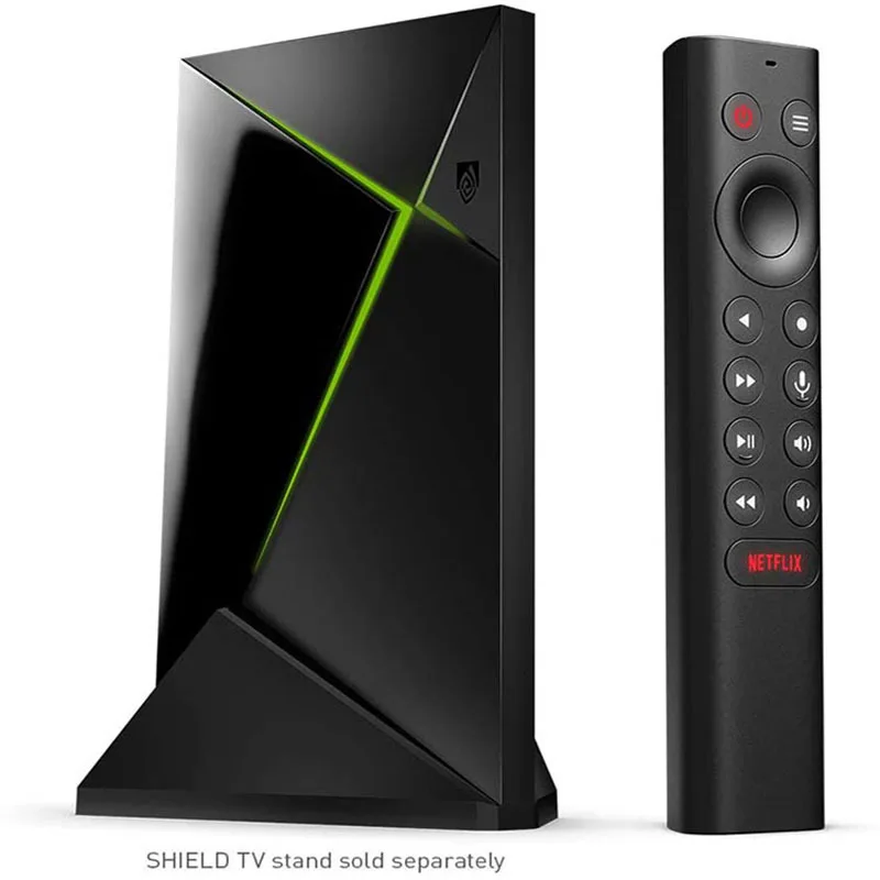 NVIDIA SHIELD TV Pro 4K HDR Streaming Media Play High Performance Dolby Vision 3GB RAM 2X USB Works Alexa Panoramic Sound TV Box