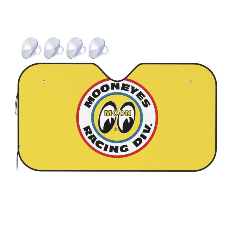 

JDM Moon Eyess Motorcycle Racing Car Front Windshield Sun Shade for Car Truck SUV Blocks Uv Rays Sun Visor Protector Universel