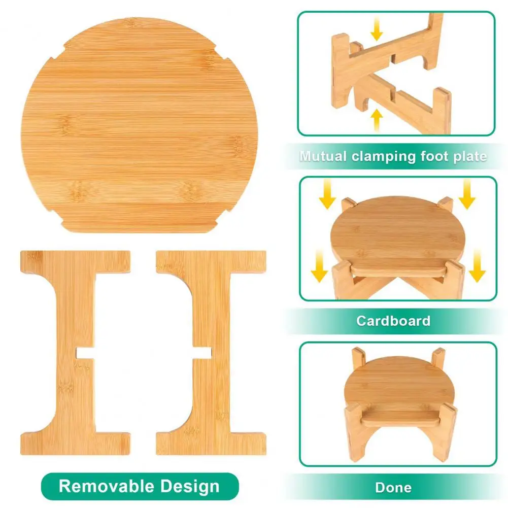 Lightweight Bamboo Rack Easy Assembly Bamboo Shelf Wooden Beverage Dispenser Holder with Easy Assembly Smooth Edge for Storage