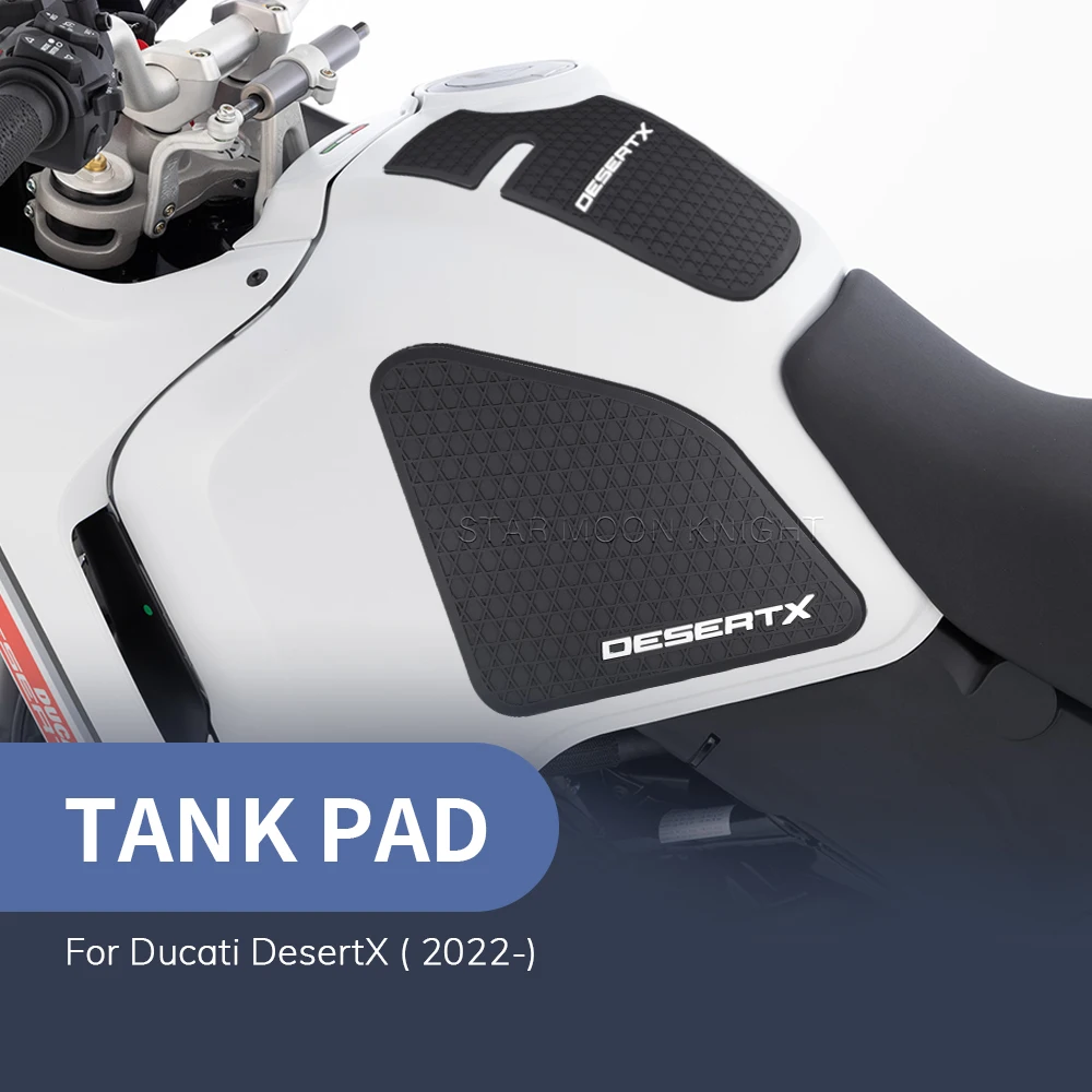 

For Ducati Desert X DesertX 2022 2023- Motorcycle Side Fuel Tank Pads Protector Stickers Decal Gas Knee Grip Traction