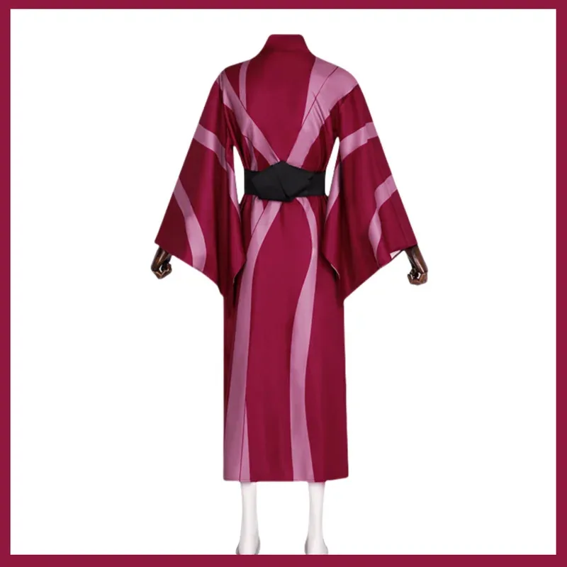أزياء أنيمي شينازوجاوا سانيمي التأثيرية رداء حمام كيمونو أحمر ياباني رداء شعر مستعار للبالغين رجل وامرأة بدلة الهالوين والكريسماس if;3