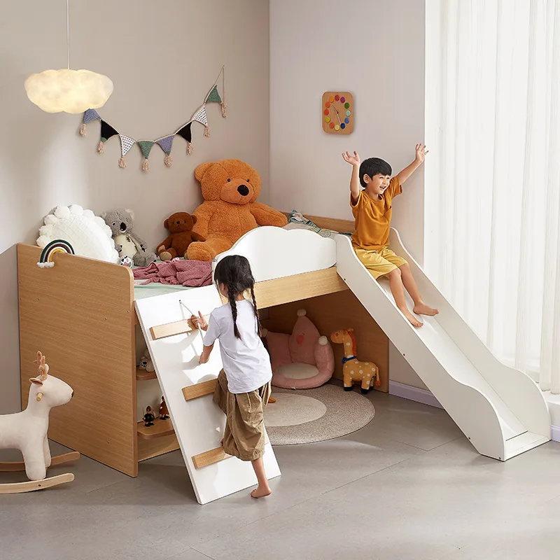 Multifunctional slide combination upper and lower lockers