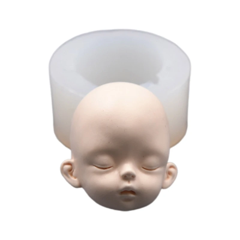 

Face Head Molds Chocolate Gumpaste Silicone Mold Resin Casting Mold for Cake DIY