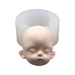 Face Head Molds Chocolate Gumpaste Silicone Mold Resin Casting Mold for Cake DIY