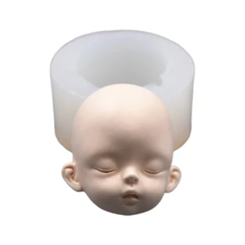 Gezicht Hoofd Mallen Chocolade Gumpaste Siliconen Mal Hars Gietvorm voor Cake DIY