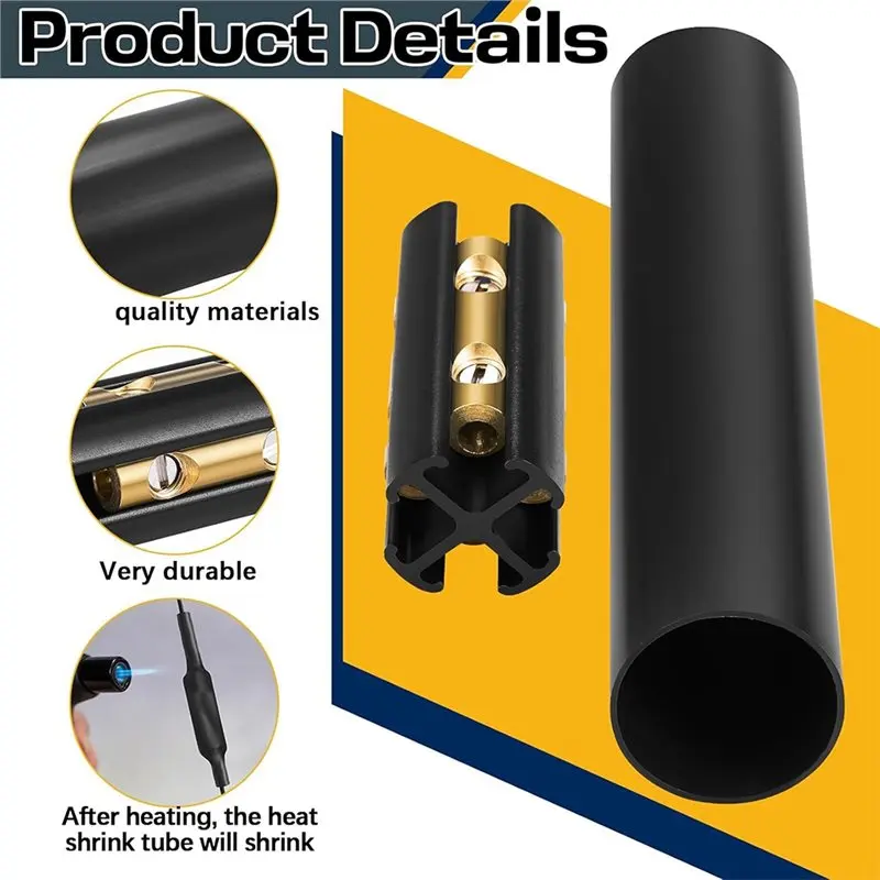 مجموعة ربط الأسلاك تحت الأرض سهلة الاستخدام (4 عبوات)، لأسلاك 14/3 إلى 8/3 فائق التوهج، ومقابض ما يصل إلى 600 فولت، وتقليص الأنبوب