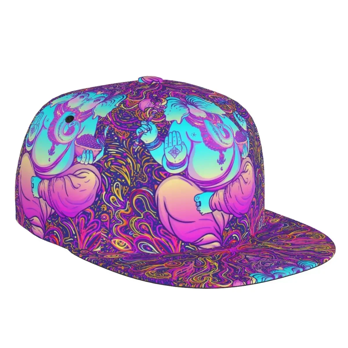 Boné de beisebol estampado em 3D para homens e mulheres, deusa da lua, astrologia mágica, chapéu solar casual, elegante estilo étnico, moda palco hip hop