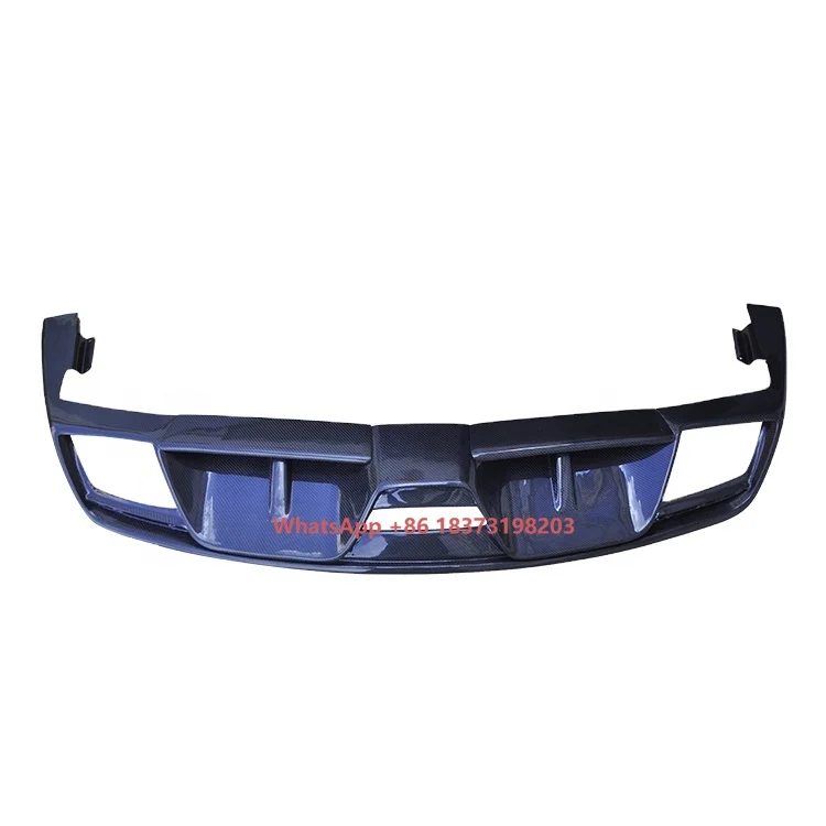 

Задняя губа из углеродного волокна для Mustang, диффузор заднего бампера из углеродного волокна, четыре насадки 2015,