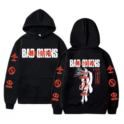 Schlechte Vorzeichen Band Tour 2023 American Music Hoodies eine Tour durch die Beton Dschungel Tour Hoodies Männer Frauen Mode Hip Hop Sweatshirt