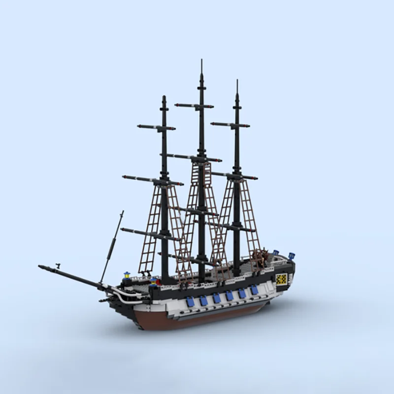 

1415 шт., средневековая пиратская серия HMS Citidel 16, модель императорской петли, креативные идеи, детская сборная игрушка, подарок на день рождения, кирпичные блоки