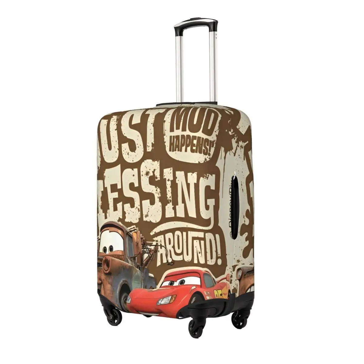 غطاء حقيبة Lightning Mcqueen لحماية رحلة الرحلات البحرية وإكسسوارات الأمتعة الممتعة للعطلات