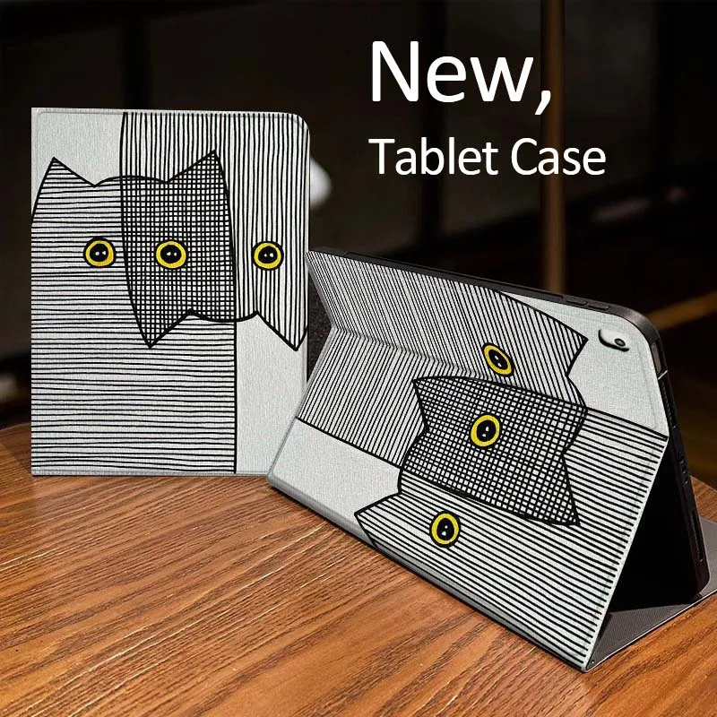

Black Cat Orange Eyes Case For iPad Pro mini Air 1 2 4 3 5 6 7 8gen 9gen 11 M2 M3 M4 6th 7th 10th 11th Gen 2025 Tablet