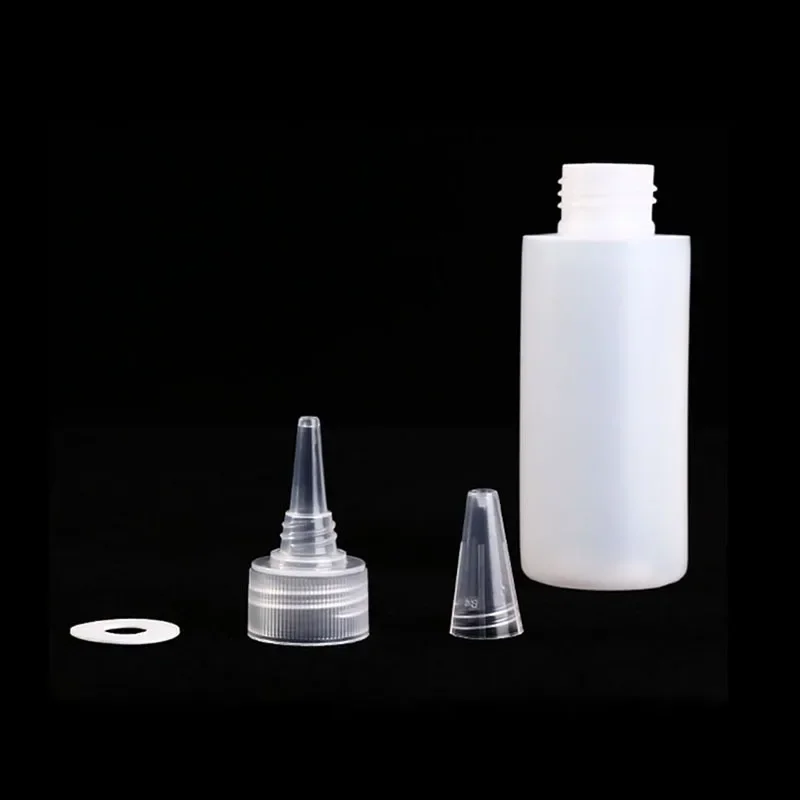 500 مللي زجاجة ضغط قابلة لإعادة الملء مانعة للتسرب زجاجة توابل العسل الصباغ ليس من السهل تشويه زجاجة قطارة مع قمع غطاء غبار