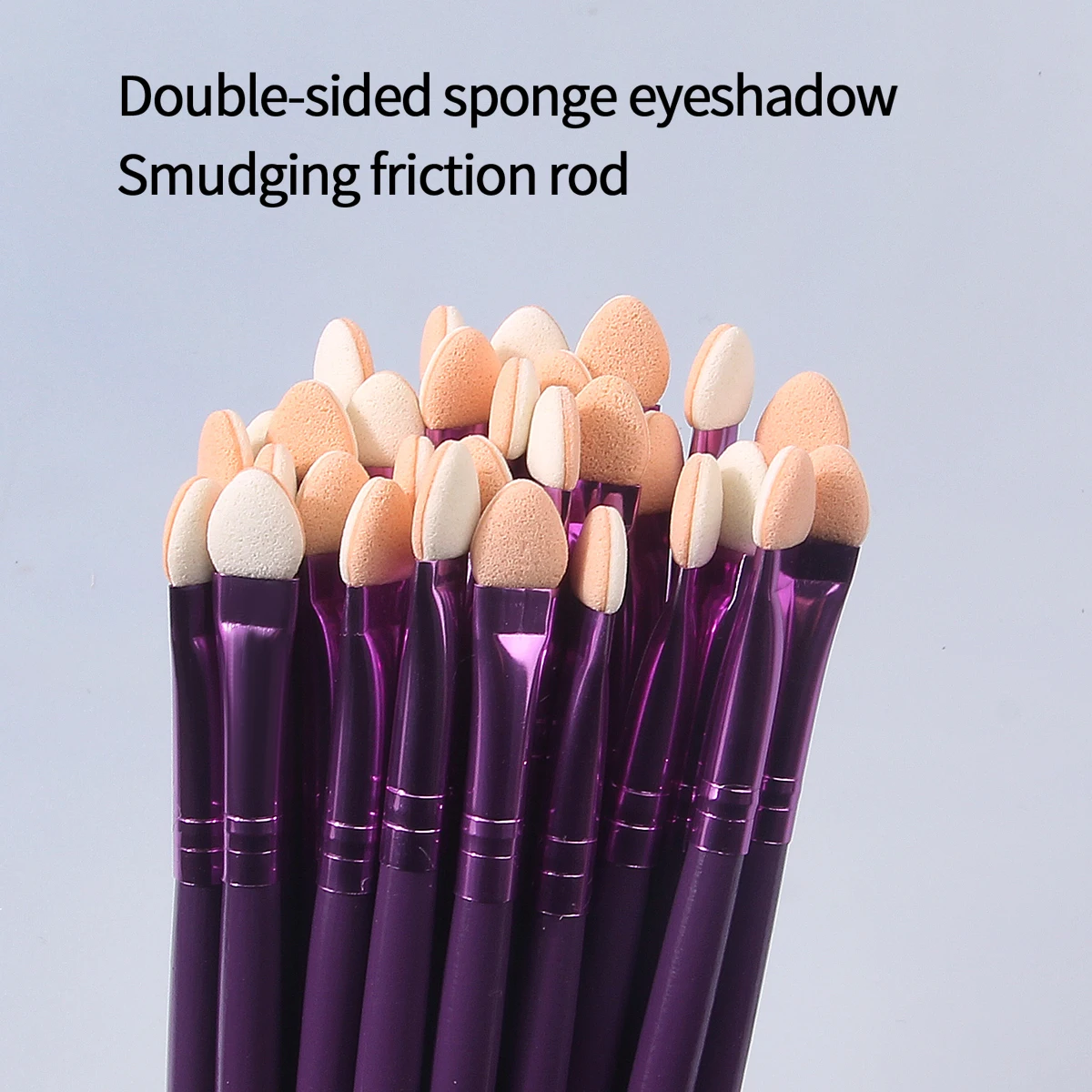 10/30 個のポータブルスポンジヘッドメイクブラシセット、アイシャドウブラシ、コンシーラーブラシ、多機能メイクツール