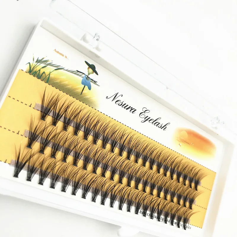 60 strains of 20D grafted eyelashes 0.07 thickness handmade 20D hot melt false eyelashes artificial false eyelashes free deliver