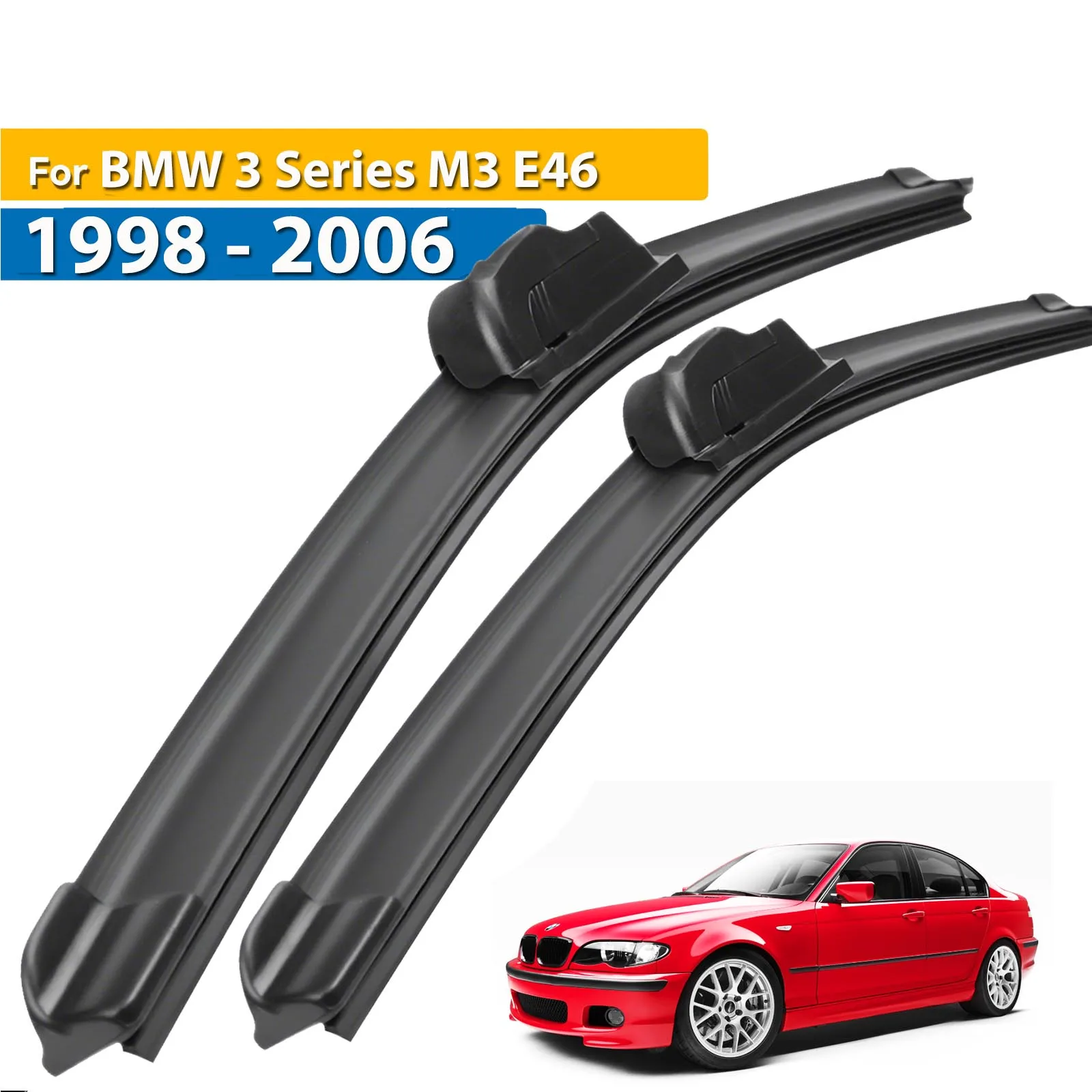 Erick\'s 와이퍼 LHD 프론트 와이퍼 블레이드, BMW 3 시리즈 M3 E46 1998 - 2006 앞유리 창문, 자동차 레인 브러시, 22 인치 + 20 인치