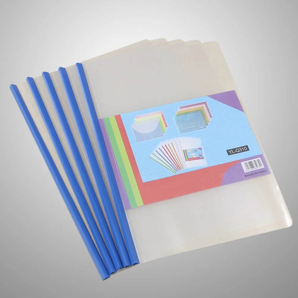 

10 шт. прозрачных пластиковых папок-скоросшивателей с выдвижным зажимом для документов формата А4, органайзер для документов, для школы и офиса, обложка для презентаций