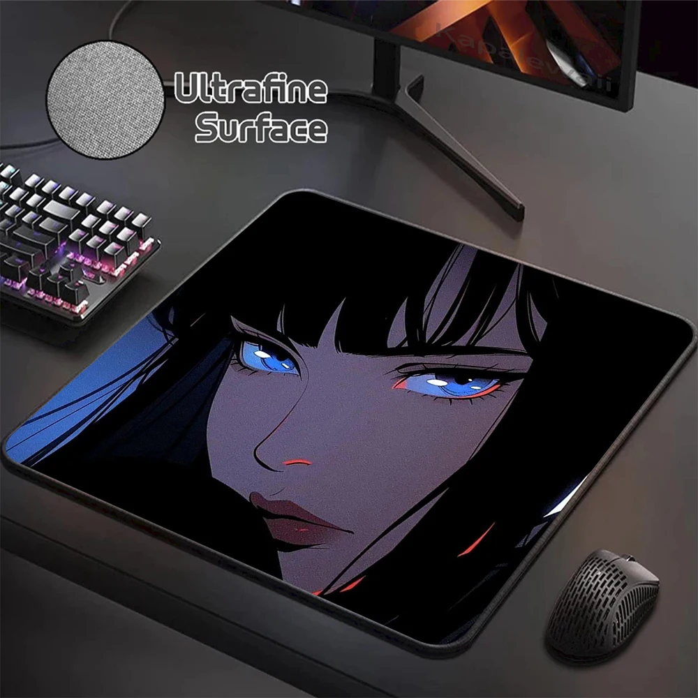 Ultrafine Surface Mouse Pad 400X450MM Gaming Mouse Mat Gamer Locking Edge Mousepad Japanese Aniem Girl Carpet Office Desk Mat