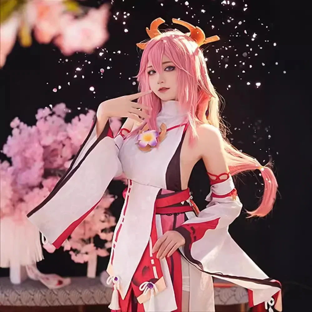 

Genshin Impact Yae Miko костюмы для косплея Miss Fox милый ветер аниме одежда