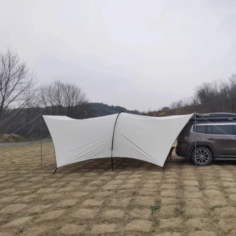 Outdoor Canopy Tent Thickened Sunscreen Rainproof Multi Functional Sunshade Shelter For Family Picnic Beach Camping Outdoor