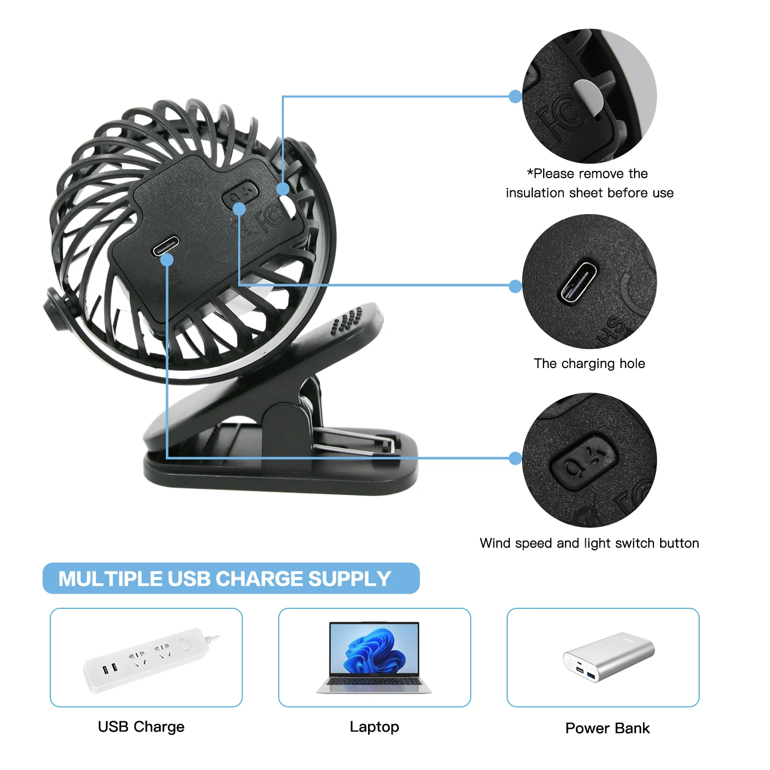 Usb Rechargeable Mi… - image
