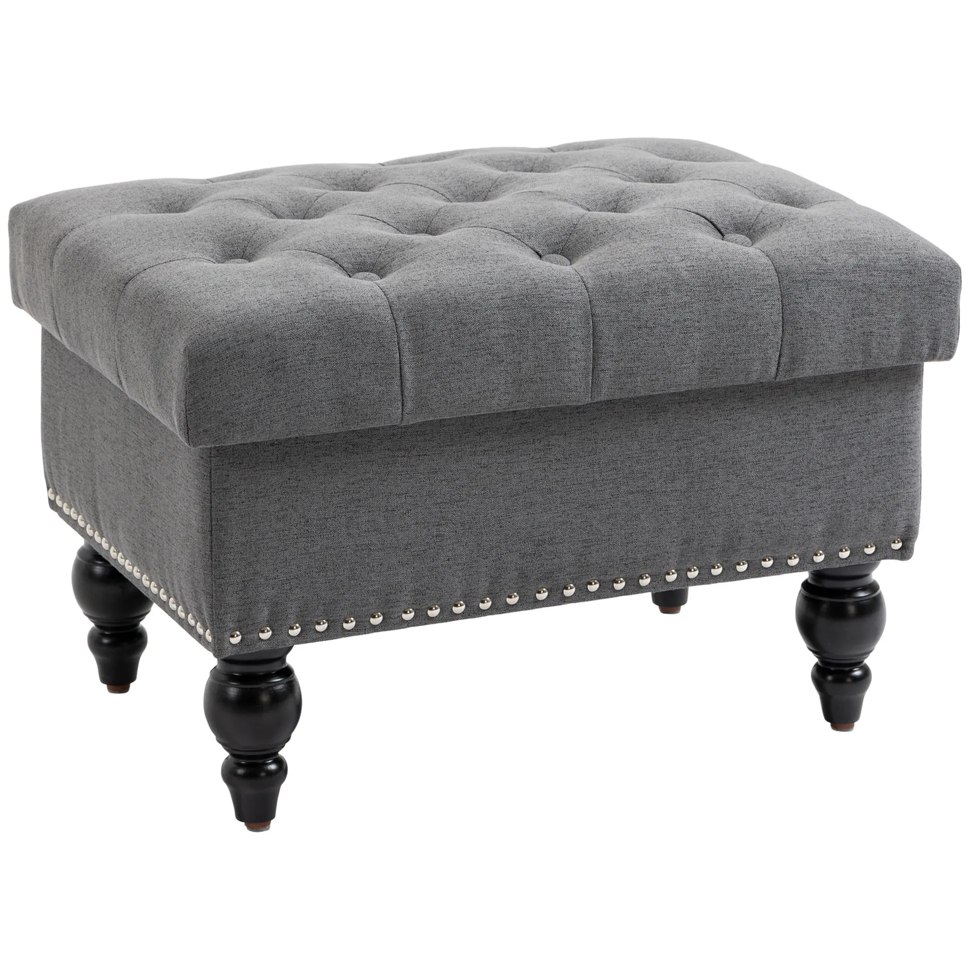 HOMCOM Ottoman with Storage for Living Room, 25