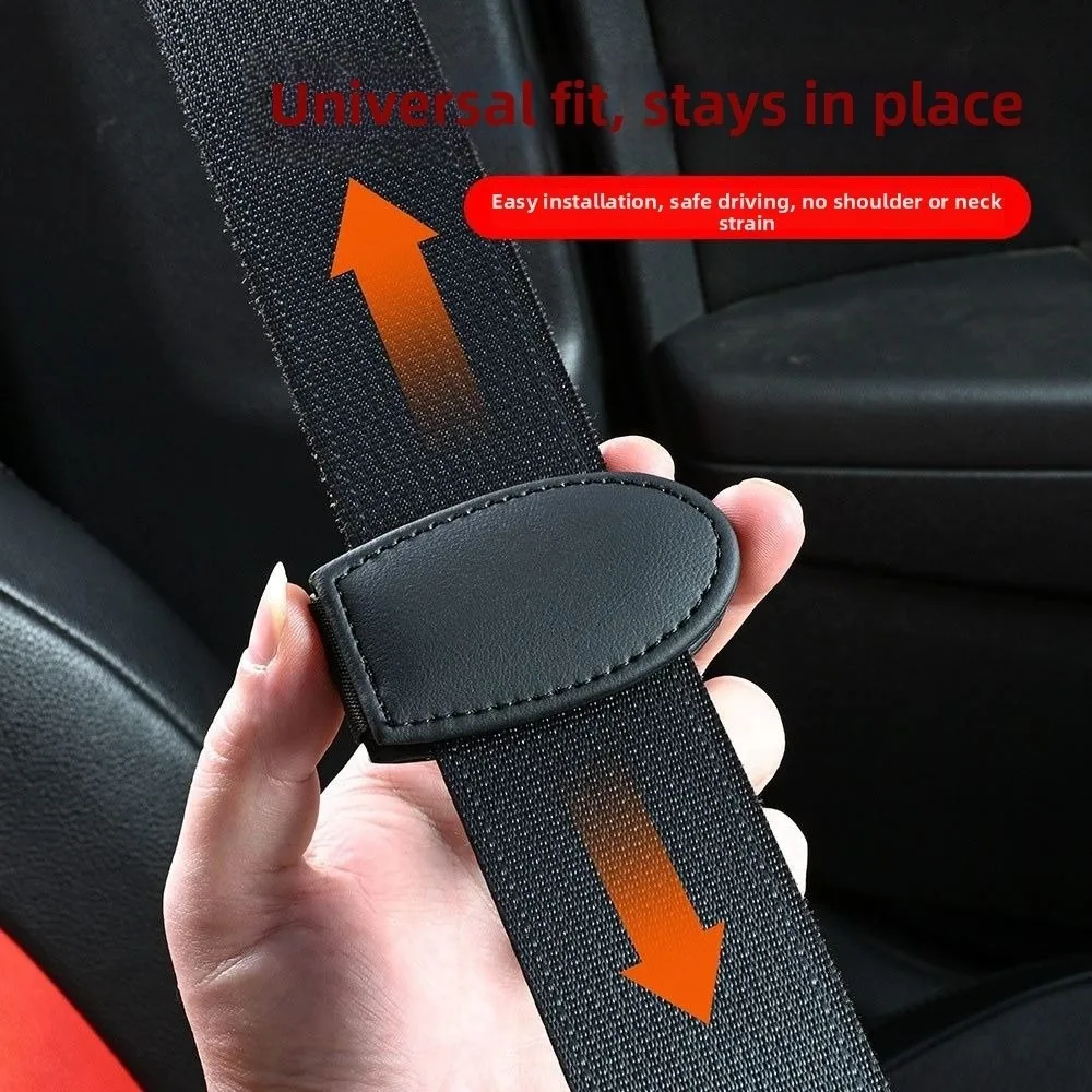

Magnetic Car Seat Belt Clip Adjustable PU Seat Belt Fixed Limit Comfortable Driving Stable Vehicle Safety Belt Clip