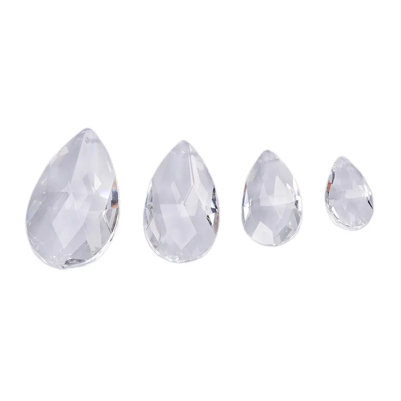 Lustre CitroLamp en Verre Transparent, Perle Multi Facettes, Gouttes de Visage, PmotLamp