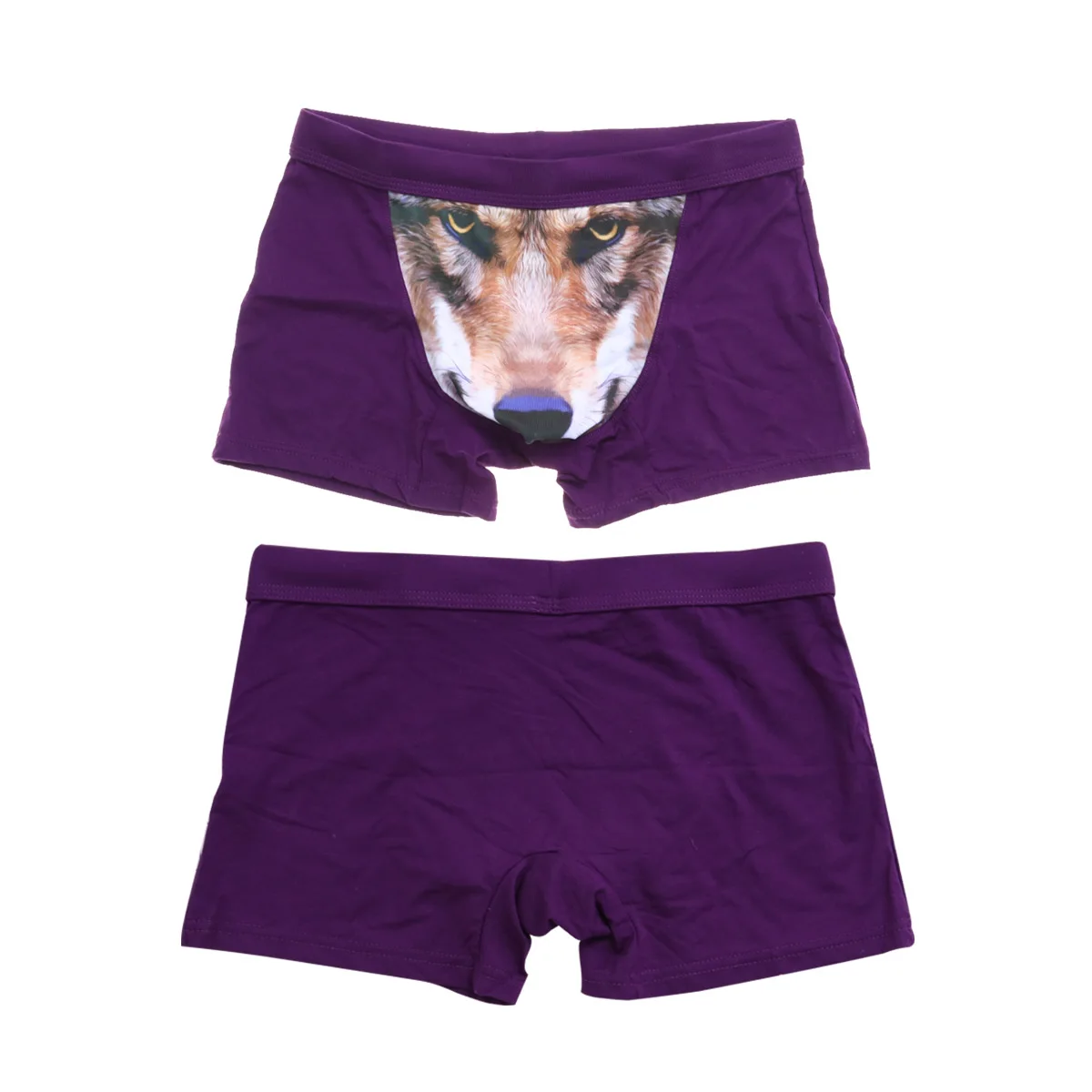 Underpants Boxer Mens 3D Wolf Animal Briefs Stretch Modal Multi·Size Color Men Shorts Unique Printed Eagle Head Flat Angle Pants