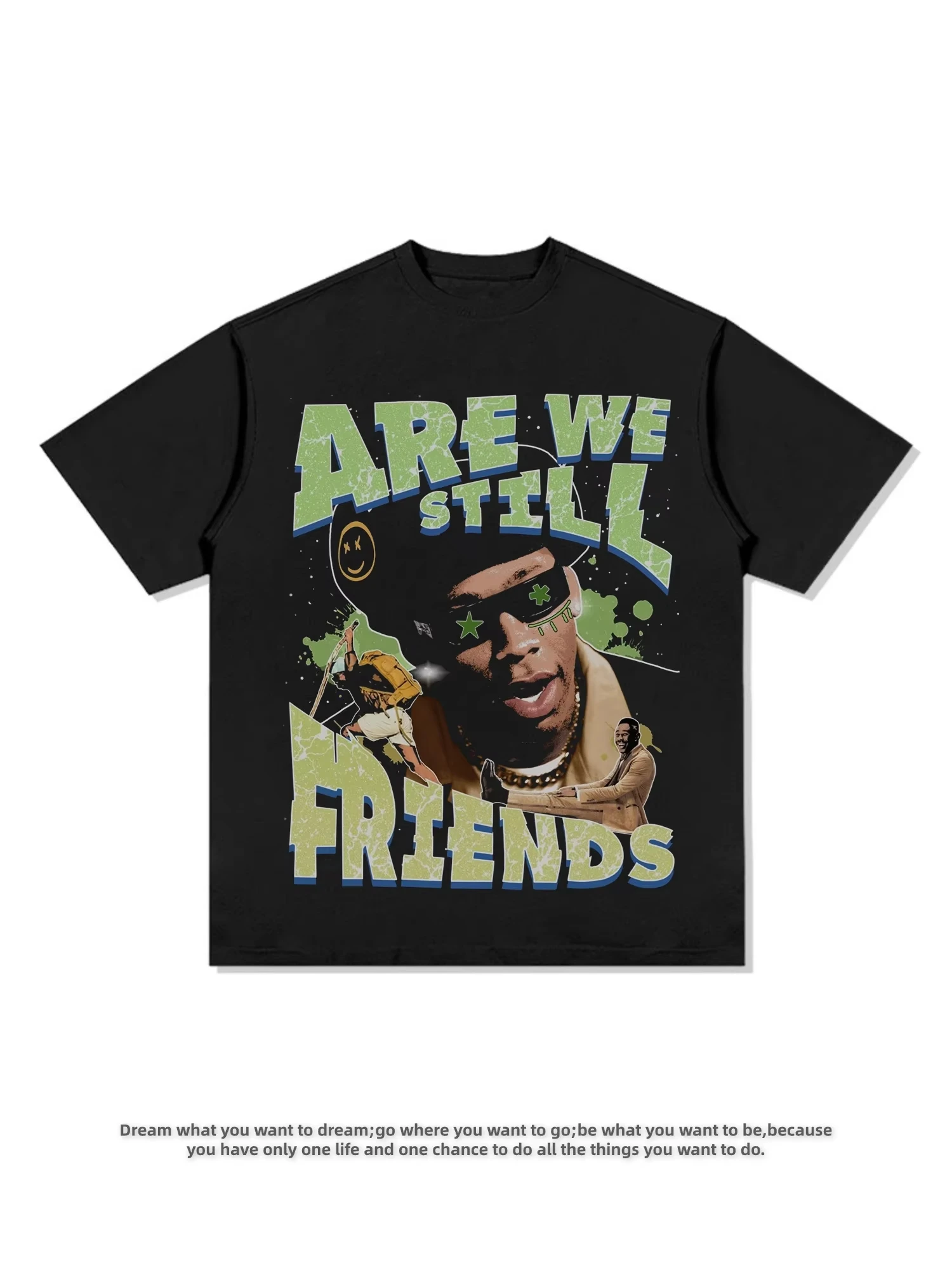 

Tyler The Creator Album American T-Shirt Hip Hop Niche Casual Print Men's and Women's Short Sleeve Top
