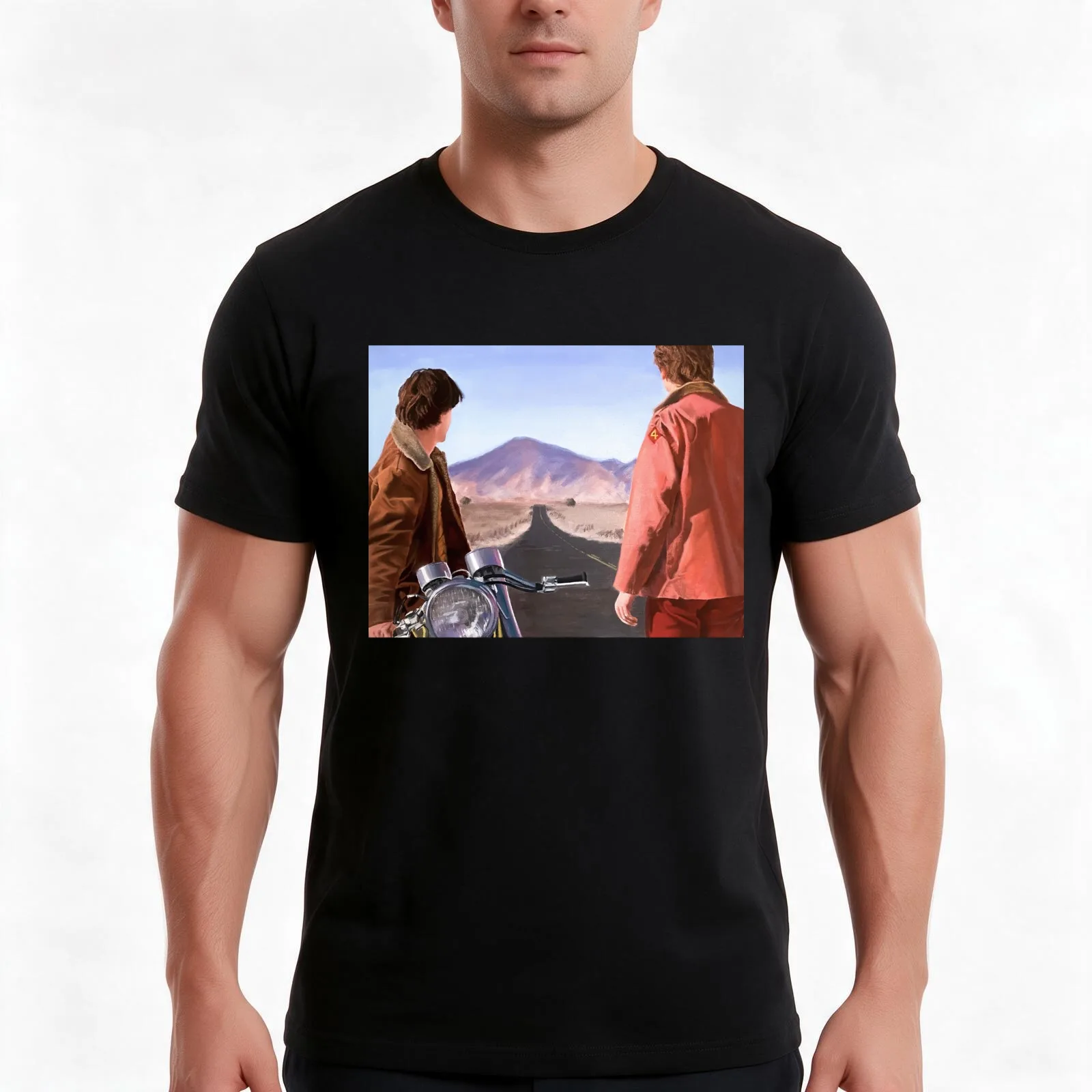 My Own Private Idaho acrylic painting T-Shirt Summer Casual Cotton Tee Oversized Streetwear Tops Vintage Graphic Print