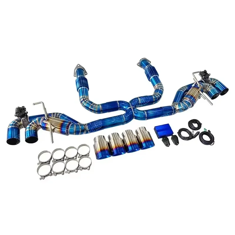 Performance Titanium Valved Exhaust Catback Pipes for Chevrolet corvette C8