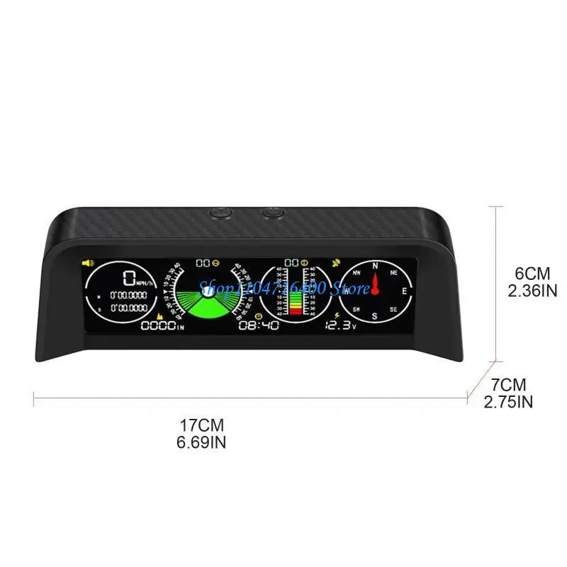 Y1gd pojazdy ciężarówki dla samochodów GPS miernik nachylenia prędkości elektroniczny kompas cyfrowy inklinometr alarmowy kąt