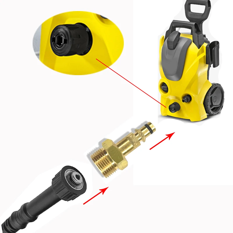 고압 와셔 호스 어댑터 M22 고압 파이프 퀵 커넥터 컨버터 피팅, Karcher K5 K7 karcher accessories 시리즈 압력 와셔,고압호스 고압노즐,