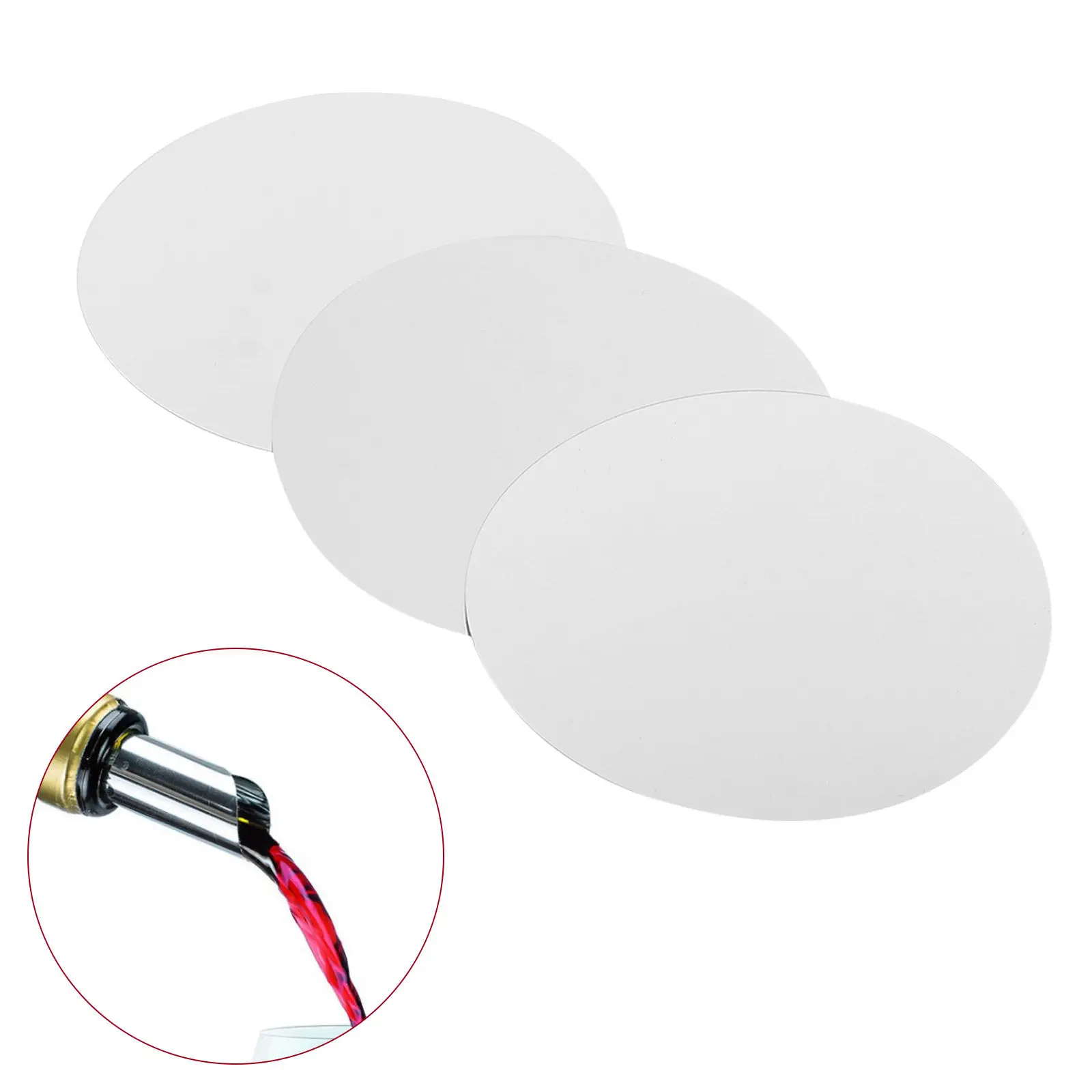 20Pcs Wine Pourer Disc Professional Grade Drip Free Pouring Tool Prevents Tablecloth Stains Dishwasher Safe Reusable for Bars
