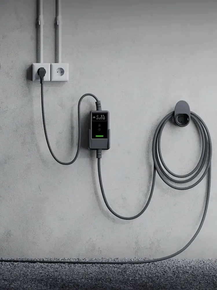 dé Oplader voor elektrische auto Type 2 16A 3,7 kW Schuko met APP digitaal display 7 m 10 m oplaadkabel Modus 2 voor thuis buiten - afbeelding 2
