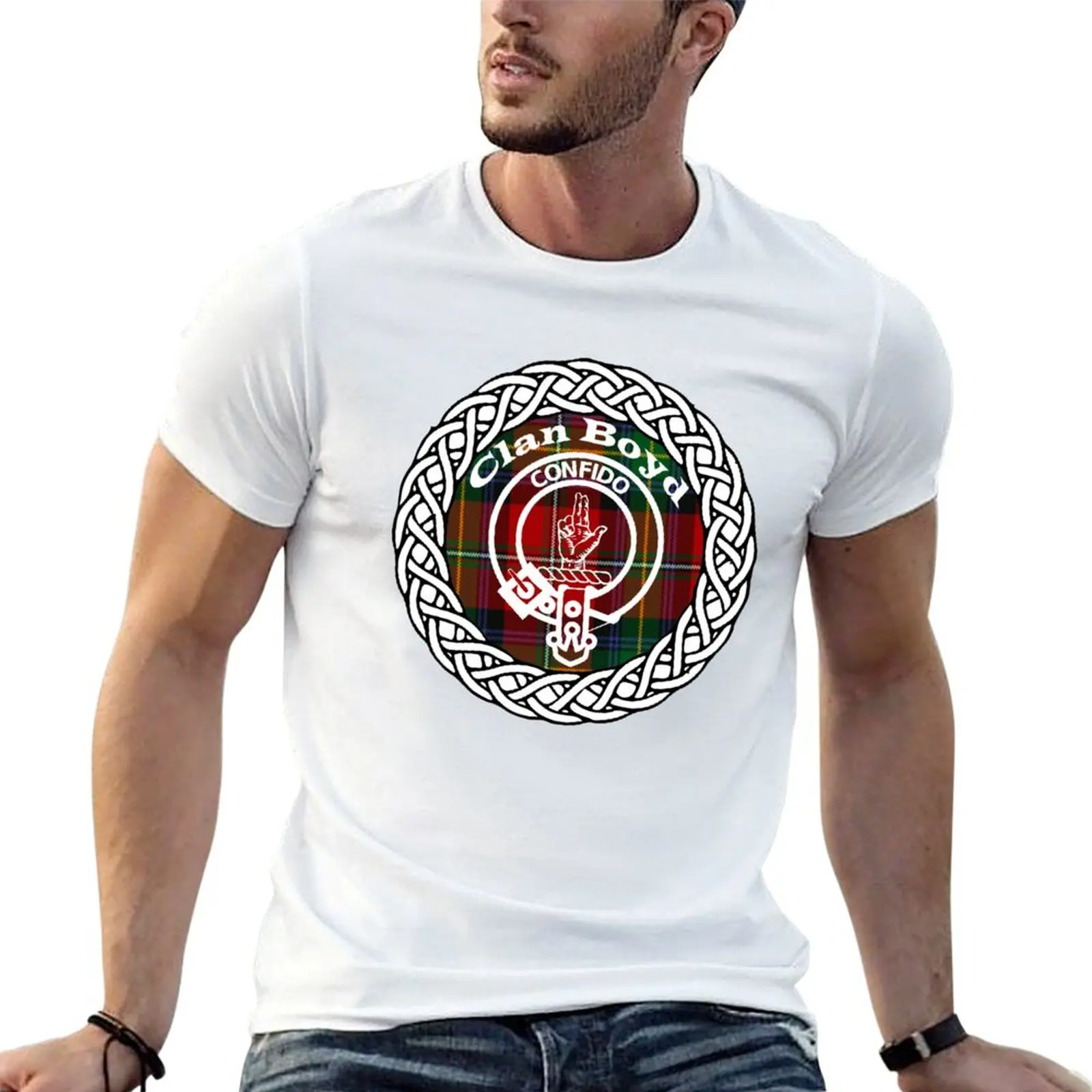 Clan Boyd surname last name tartan crest badge T-Shirt Lightweight Running Sports T-Shirt