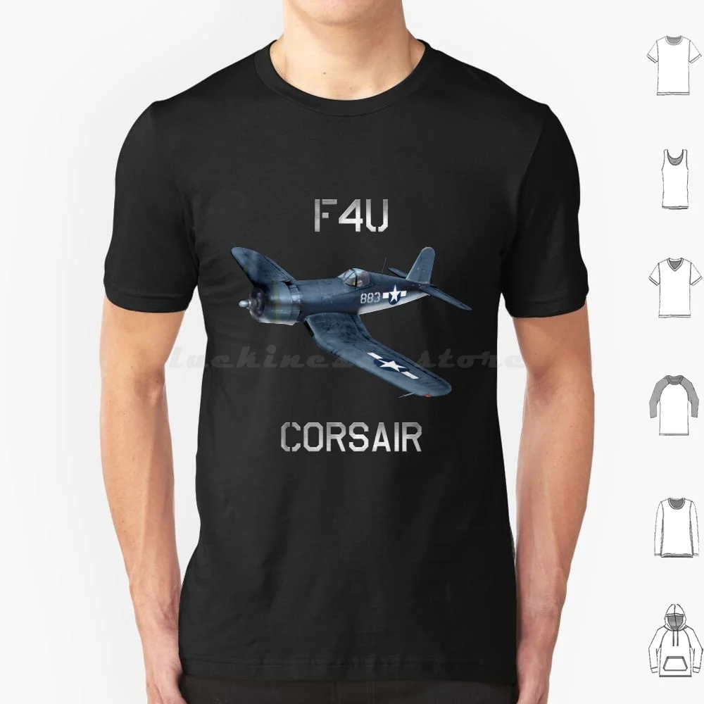 F4u Corsair American Fighter Carrier Pacific World War 2 T Shirt 6xl Cotton Cool Tee Corsair Plane F4u Fighter Ww2 F4u Corsair