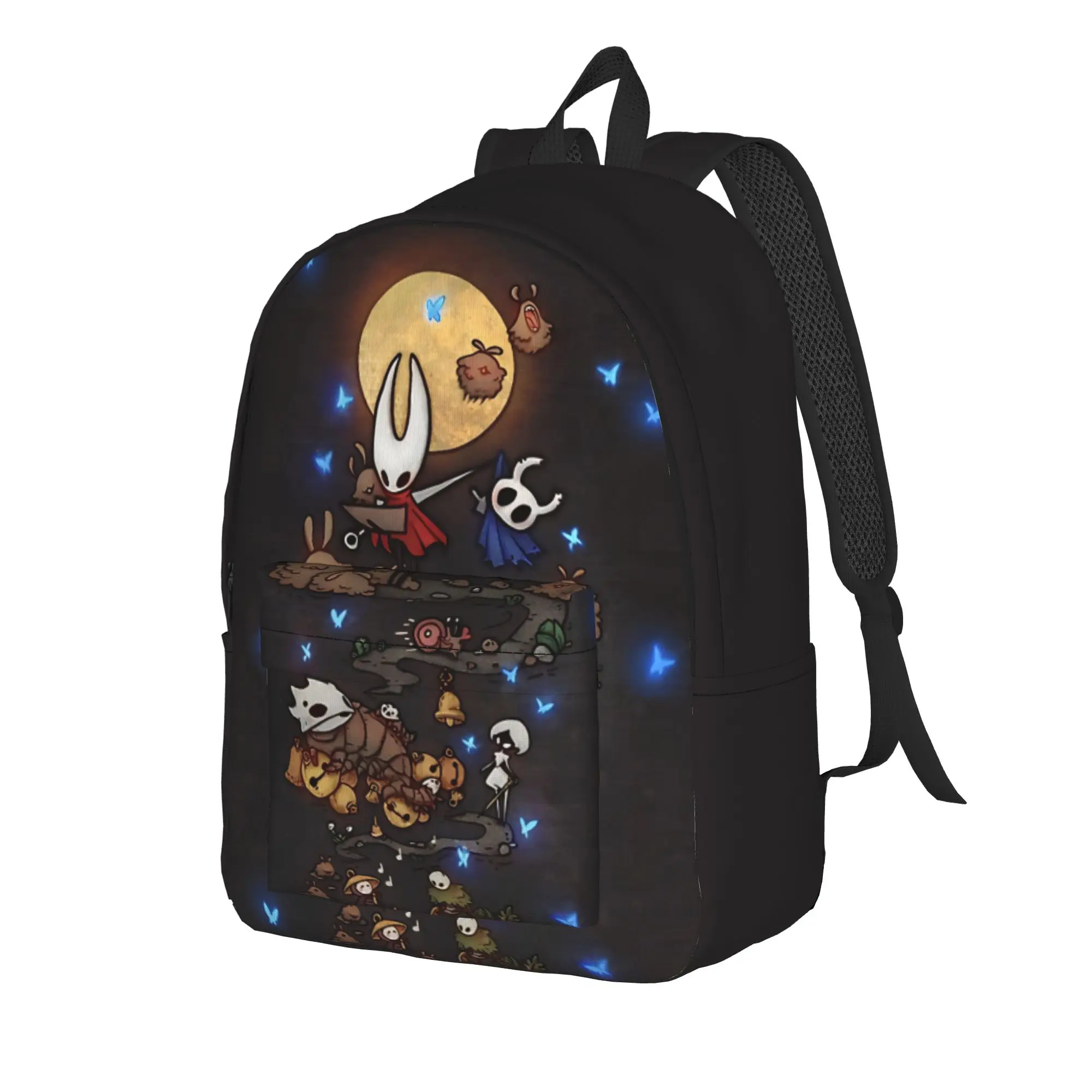 Back to school season Light Dark Bug Warrior  Rucksack Hollow Knight Men Women Adult Knapsack Backpack