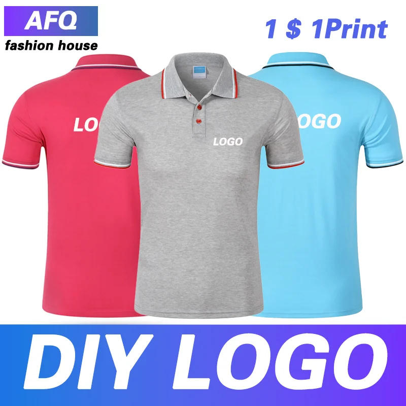 Work clothes customized POLO shirt T-shirt work clothes printed LOGO corporate culture shirt group work clothes DIY embroidery