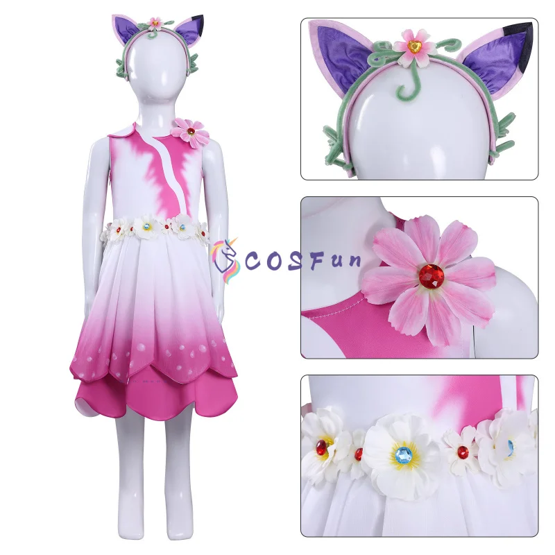 

Кукольный домик Габби ELF, карнавальный костюм, прекрасная униформа, наряд для ролевых игр на Хэллоуин, Childrenn COSFun