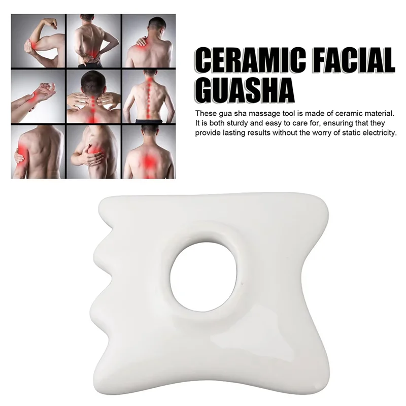 A25U แบบพกพา Gua Sha เครื่องมือนวด Facial Scraping Board กล้ามเนื้อบรรเทา Skin Care กําจัดริ้วรอยสําหรับไหล่
