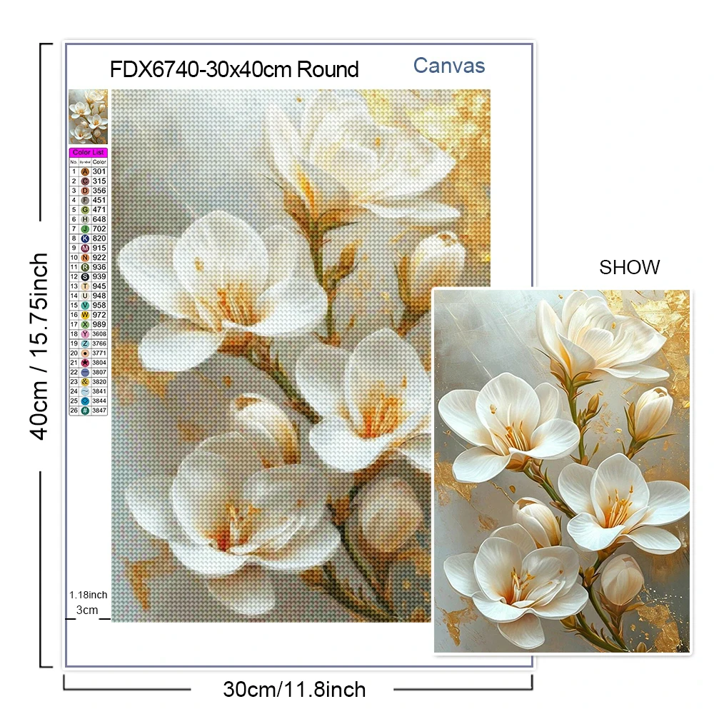 Diamond Embroidery New 2025 Di - đánh giá và giá Embroidery Flower