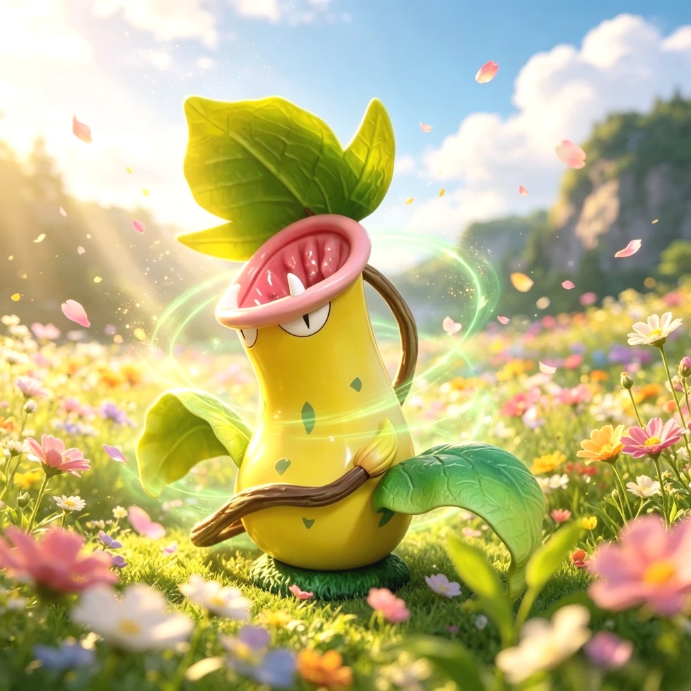 Anime Pokémon Figur Victreebel Actionfiguren PVC-Statue Desktop-Ornament Sammlermodell Spielzeug Geschenke 11,5cm/4,53 Zoll