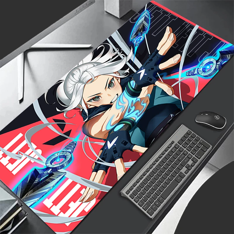 

Mousepad Pattern Game Pad Rubber Mouse Pad PC Accessories Desk Mat Non Slip Office Table Mat Gamer V-valorant Jett Keyboard Pad