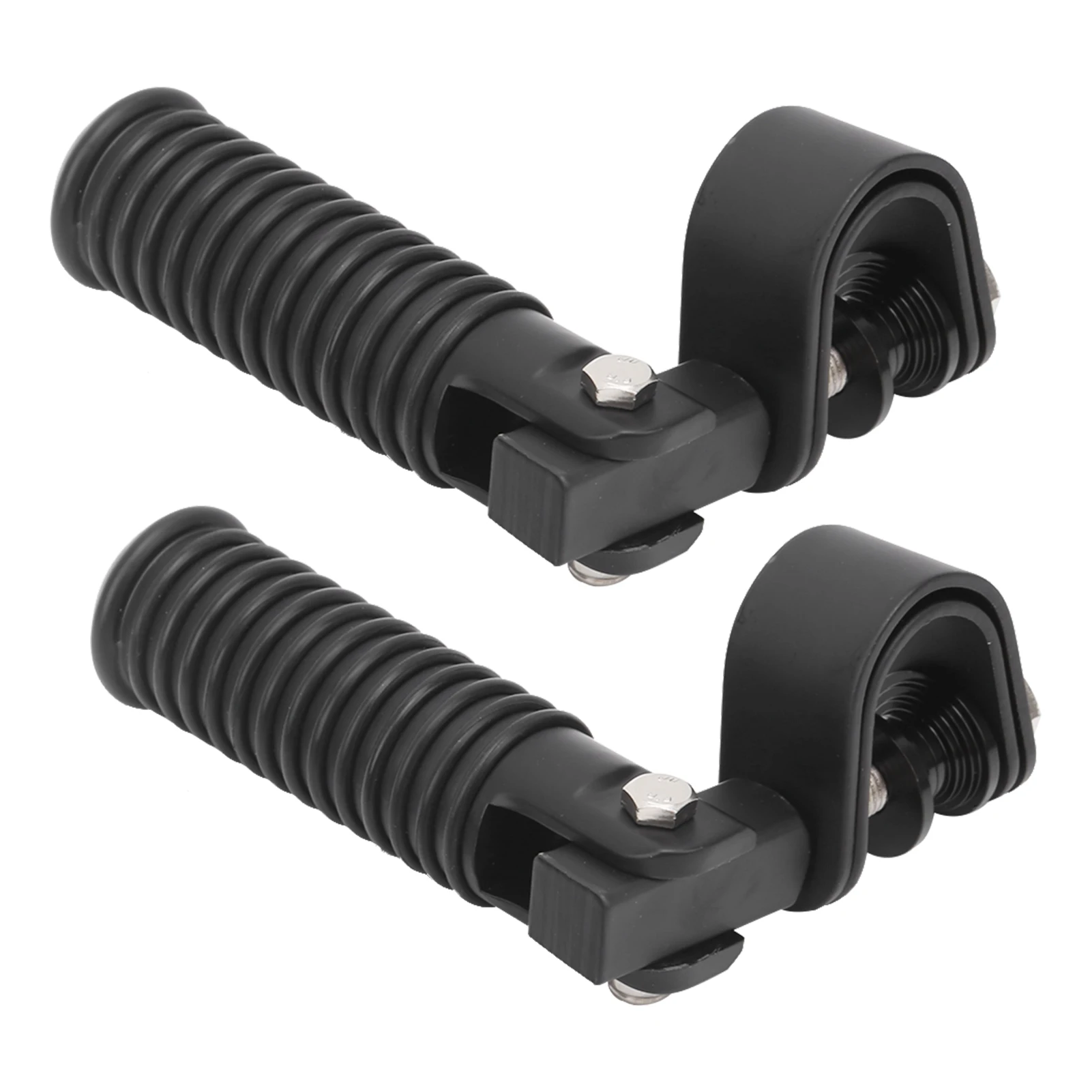 Engine Guard Footpegs Motorbike Parts Pair of Motorcycle Foot Pegs Clamp Footrest Mount for 1in Engine Crash Bar Guard Foot Pegs